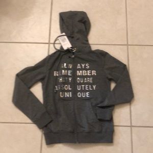 Zip up hooded jacket